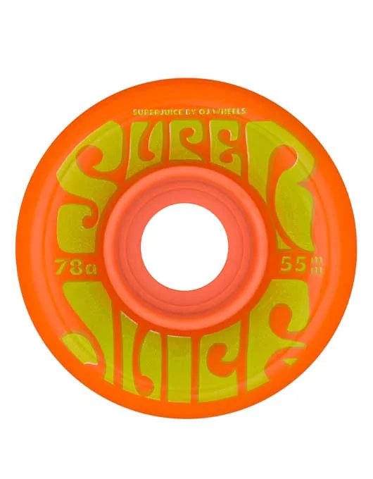 Skateboard Wheels with Multiple Durometers-OJ Mini Super Juice Wheels 55mm 78a | Orange/Green