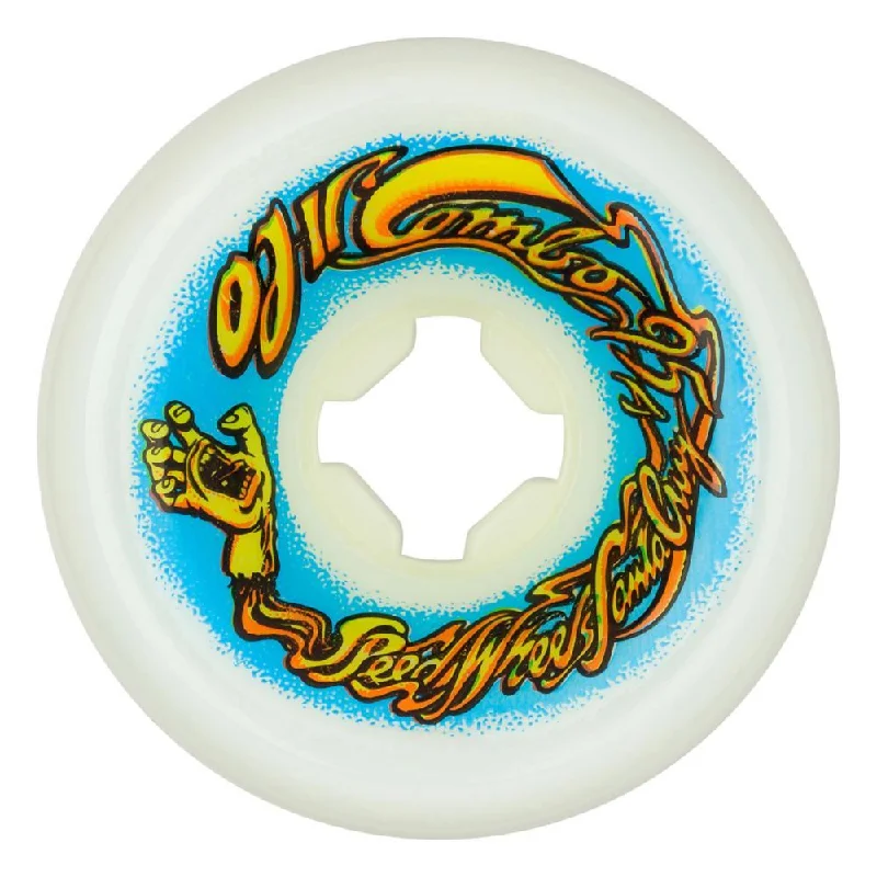 Skateboard Wheels for All-Surface Skating-OJ Skateboard Wheels OJ II Original Combo 95a - White