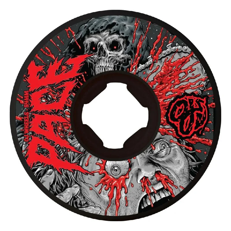 Skateboard Wheels for Quick Turns-OJ Skateboard Wheels Rob Pace Chainsaw Chubbies 99a - Black