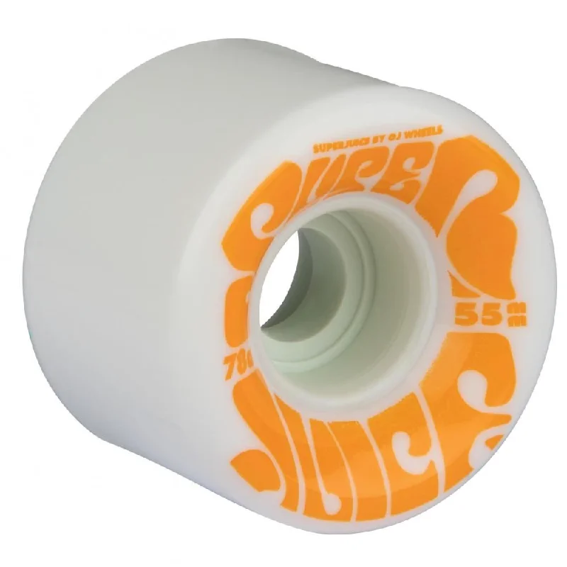 Skateboard Wheels for Park and Street Use-OJ Soft Skateboard Wheels Mini Super Juice 78a - White