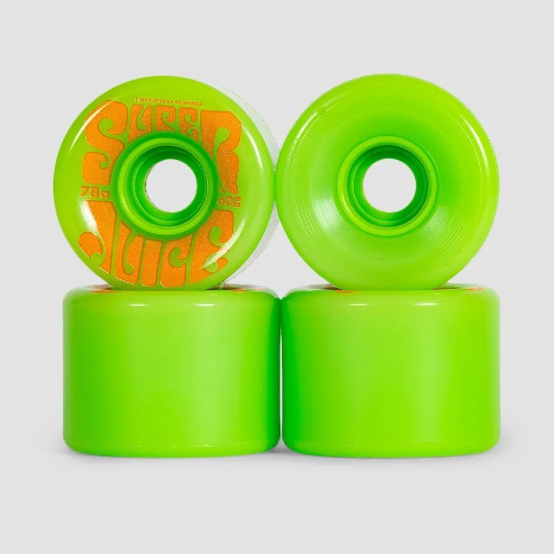 Skateboard Wheels for Top Performance-OJ Super Juice 78a Soft Skateboard Wheels Green 60mm