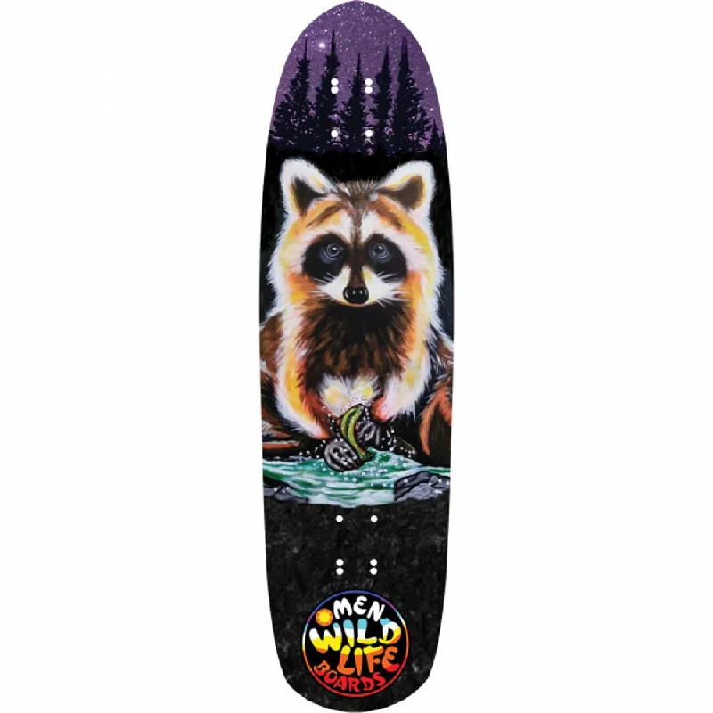 Skateboard Deck with Painted Designs-Omen Tico Racoon 33" Mini Cruiser Deck