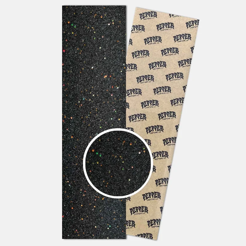 Skateboard Grip Tape for Consistent Traction-Pepper Griptape - Galaxy Griptape - Black / Multi