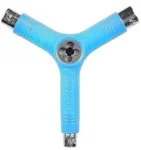 Skateboard Hardware with Easy Tightening-Pig Tri-Socket / Threader Neon Blue Skate Tool