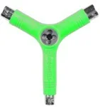 Skateboard Hardware with Efficient Performance Features-Pig Tri-Socket / Threader Neon Green Skate Tool