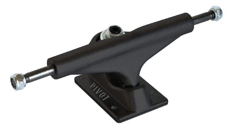 Skateboard Trucks with Stable and Secure Mounting-Pivot Raw / Black Gloss Baseplate Skateboard Truck - 5.5"