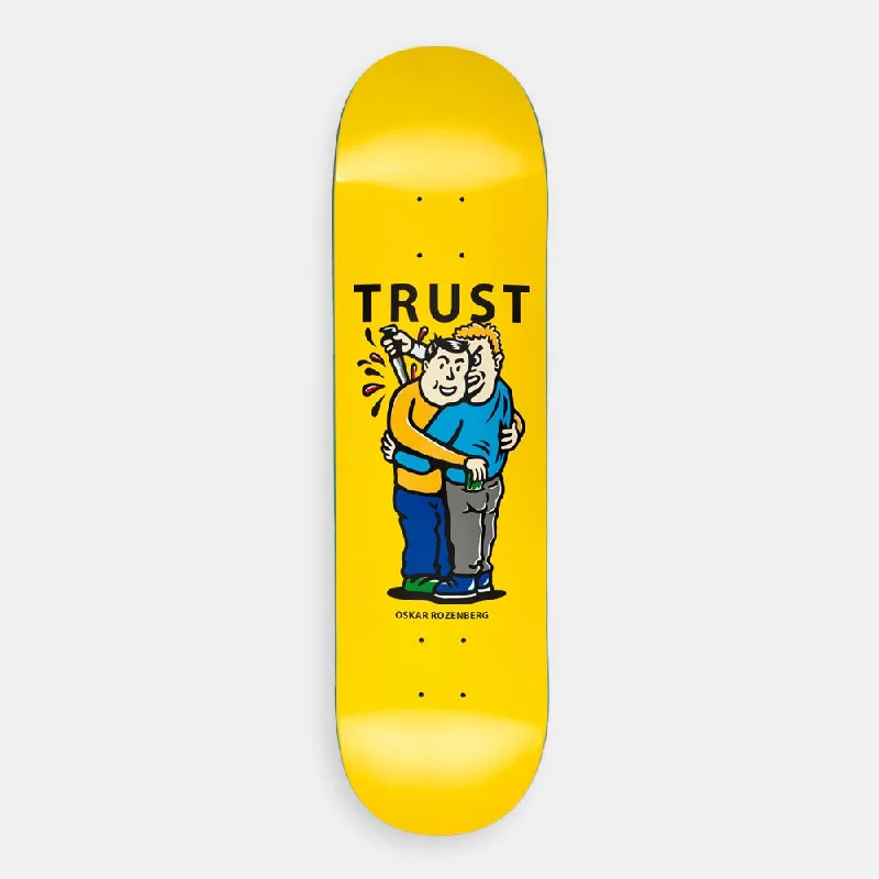 Skateboard Deck with Special Edges-Polar Skate Co. - 8.375" Oskar Rozenberg Trust Skateboard Deck (Yellow)