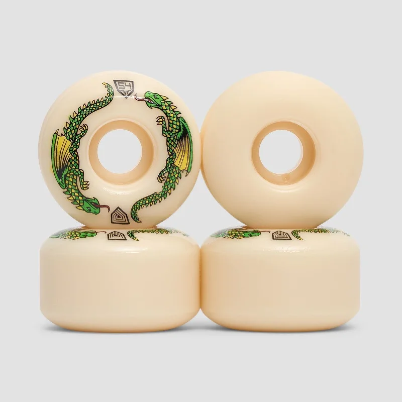 Skateboard Wheels for Long-Lasting Speed-Powell Peralta Dragon Formula V4 93A Skateboard Wheels Off White 54x34mm