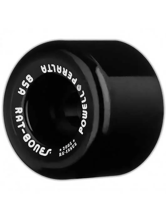 Skateboard Wheels for Smooth Transitions-Powell Peralta Rat Bones Wheels 60mm/85a Black