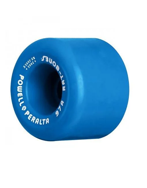 Skateboard Wheels with Hardness Rating-Powell Peralta Rat Bones Wheels 60mm/90a Blue