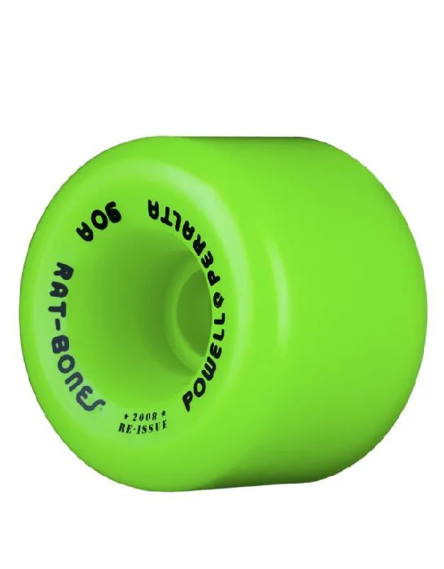 Skateboard Wheels with 60mm Diameter-Powell Peralta Rat Bones Wheels 60mm/90a | Green