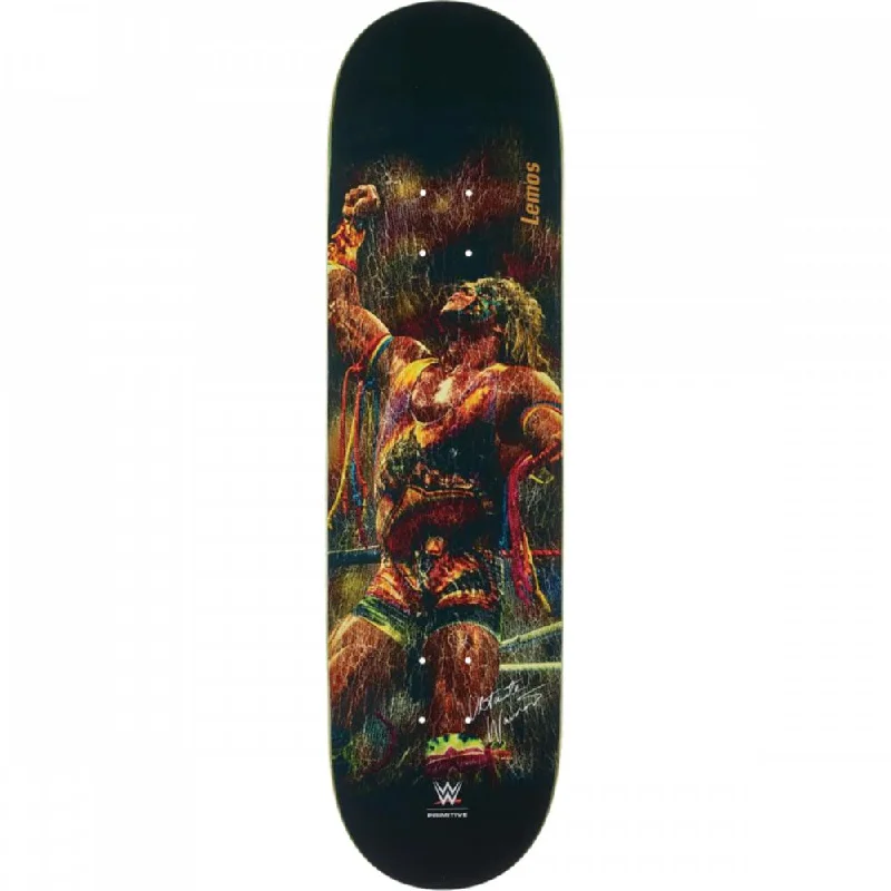 Skateboard Deck for Beginners-Primitive Lemos Ultimate Warrior 8.5" Black Skateboard Deck