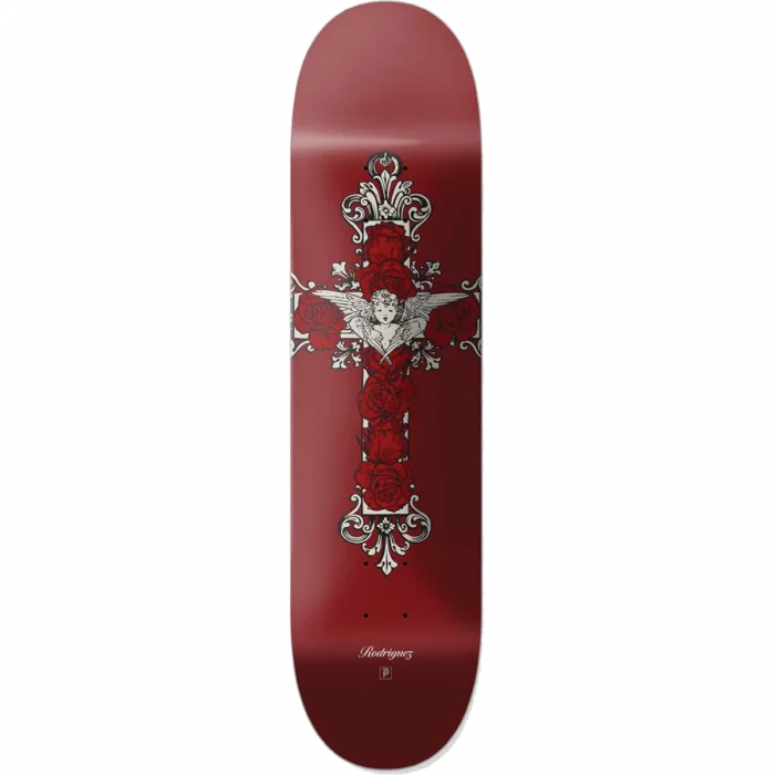 Skateboard Deck with Easy-to-Control Design-Primitive Rodriguez Treasure 8.25" Red Skateboard Deck