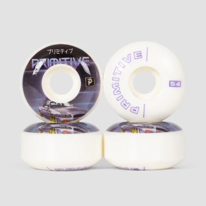 Skateboard Wheels with High Durability-Primitive RPM Skateboard Wheels White 54mm