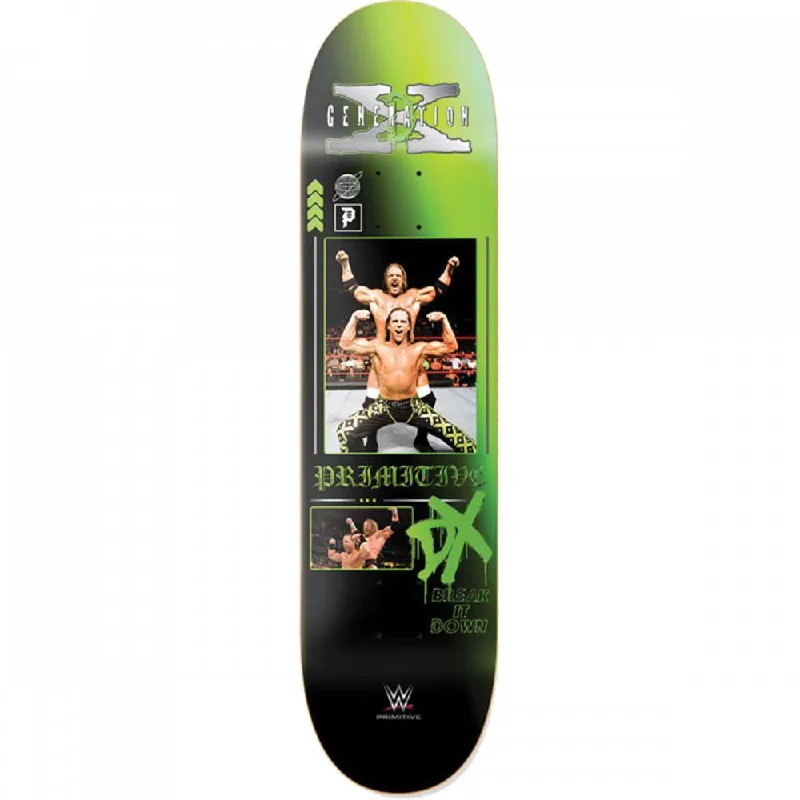 Skateboard Deck with Custom Print-Primitive WWE DX Team 8.0" Black Skateboard Deck