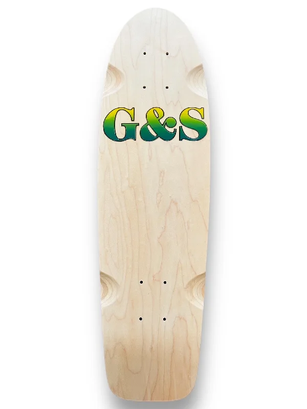 Skateboard Deck for Durable Use-G&S ProTail 500 Reissue Deck w/ Die-cut Grip Tape - Yellow & Green Fade