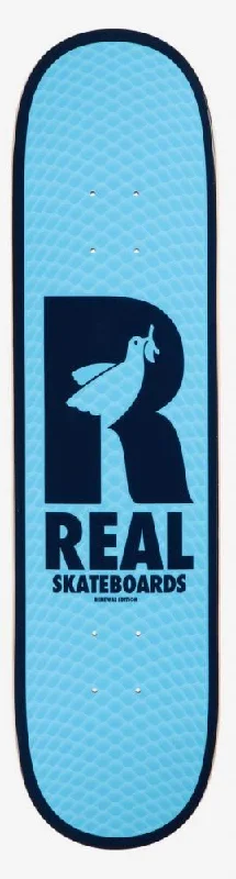 Skateboard Deck for High-performance Riders-Real Renewal Doves Blue Skateboard Deck - 7.75"