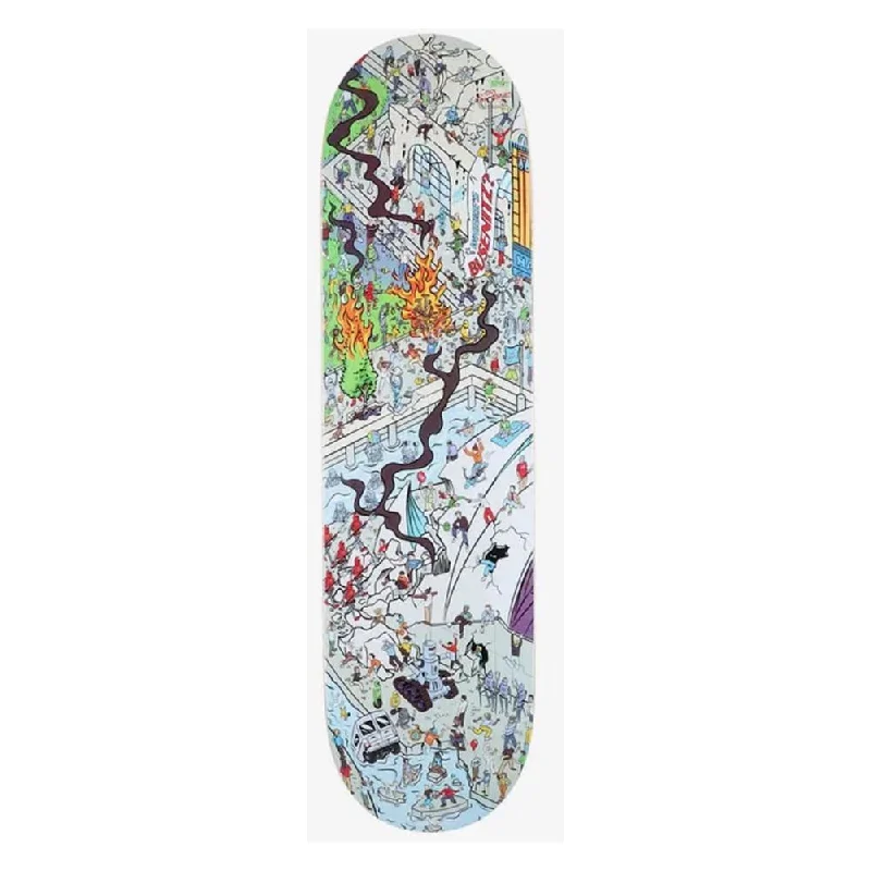 Skateboard Deck for Kids-Real Where's Busenitz Skateboard Deck - 8.38"