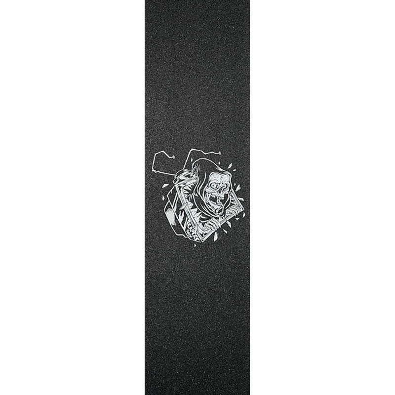 Skateboard Grip Tape for Easy Maintenance-Reaper Grip 9" x 33" Kill Your TV Skateboard Grip Tape 1pc