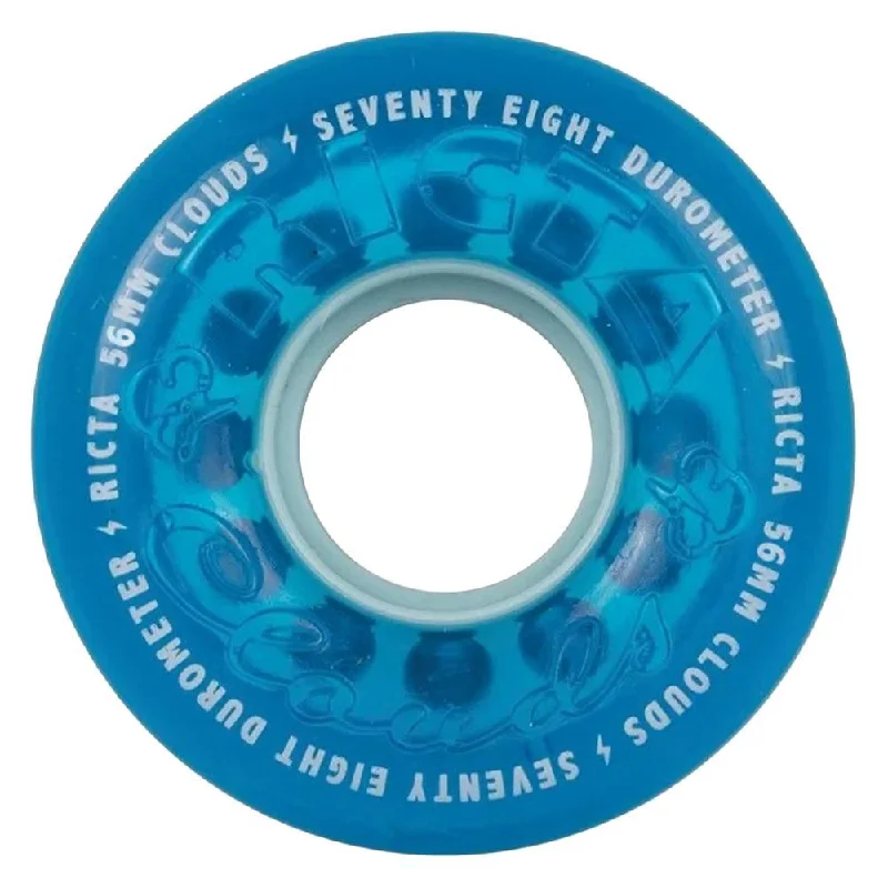 Skateboard Wheels for Top Performance-Ricta Skateboard Wheels Clouds 78a - Translucent Blue