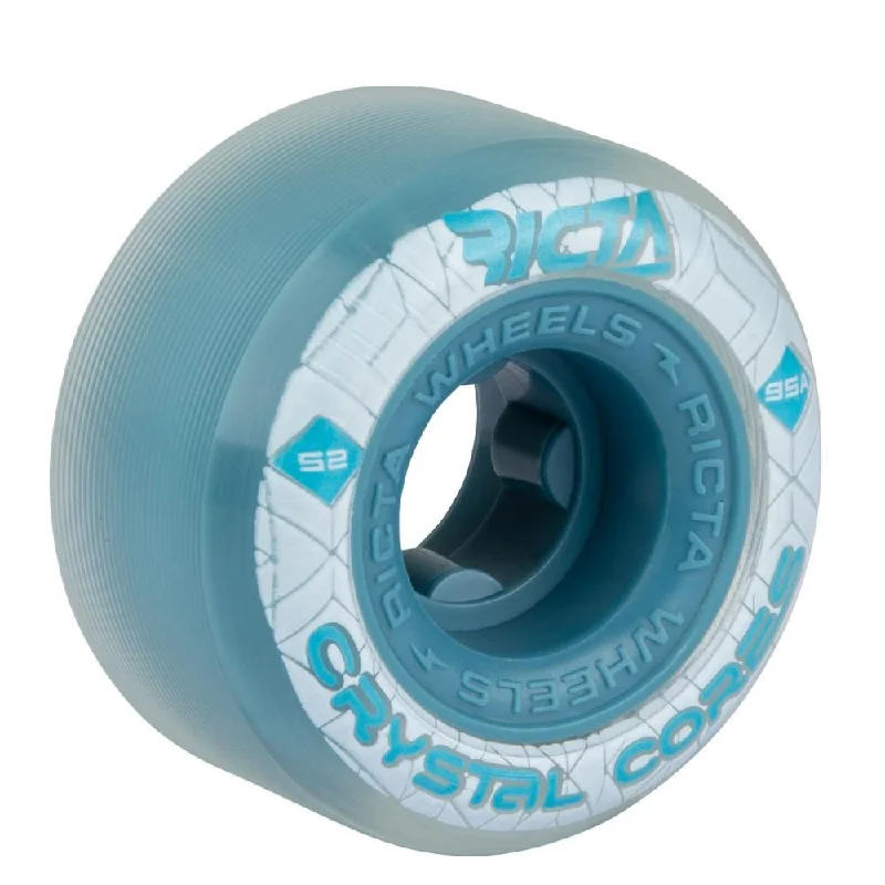 Skateboard Wheels with High-density Rubber-Ricta Skateboard Wheels Crystal Cores 95a - Blue / Clear