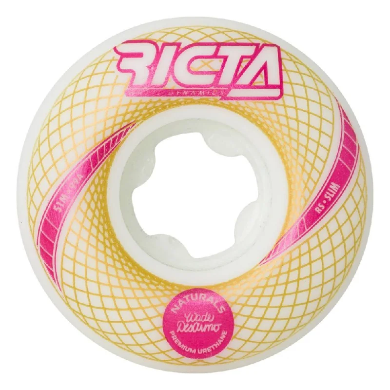 Colorful Skateboard Wheels-Ricta Skateboard Wheels Desarmo Vortex Nat Slim 99a - White