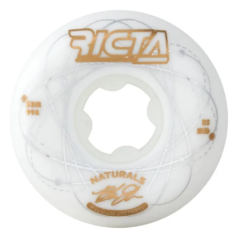 Skateboard Wheels for Competitive Skateboarding-Ricta Skateboard Wheels Orbital Naturals Mid 99a - White