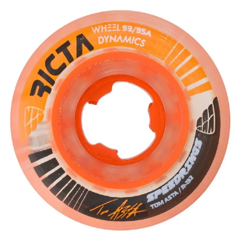 Skateboard Wheels for Park Riding-Ricta Skateboard Wheels Speedrings Slim 95a - Orange