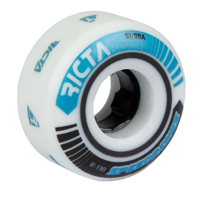 Durable Skateboard Wheels-Ricta Skateboard Wheels Speedrings Slim 99a - White