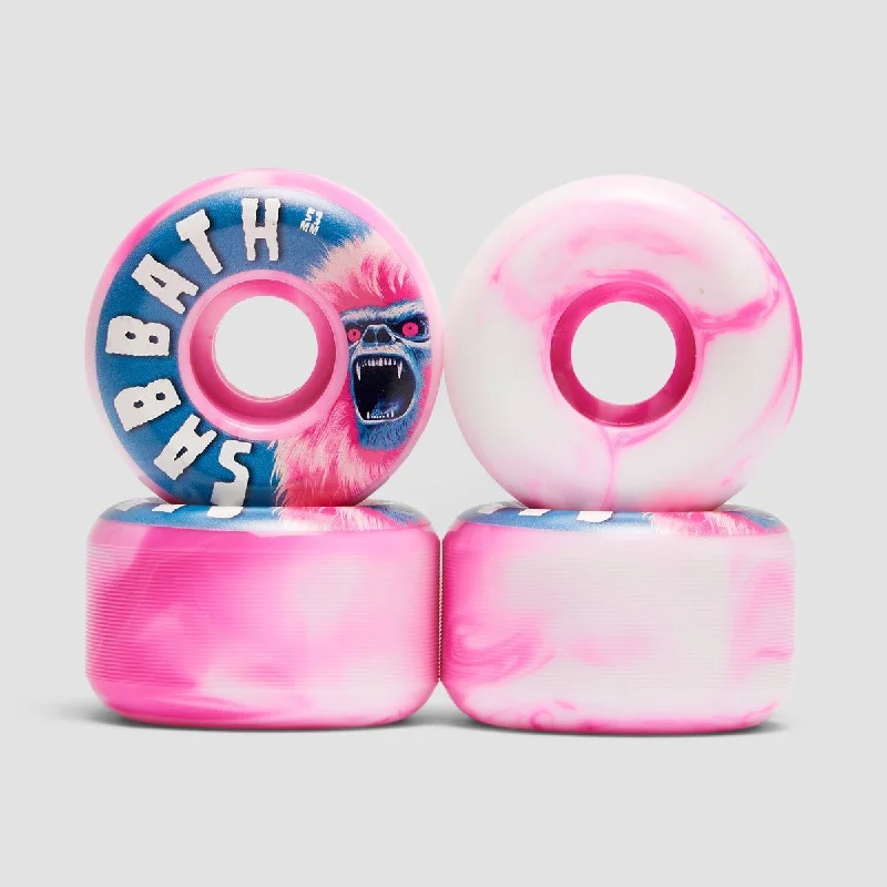 Skateboard Wheels with Special Coating-Sabbath Pink Yeti Conical ATU 99A Skateboard Wheels 53mm