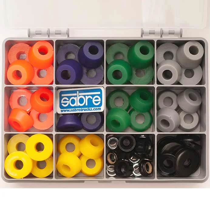 Skateboard Hardware with Customizable Hardware Packs-Sabre Bushings Cruiser Service Box