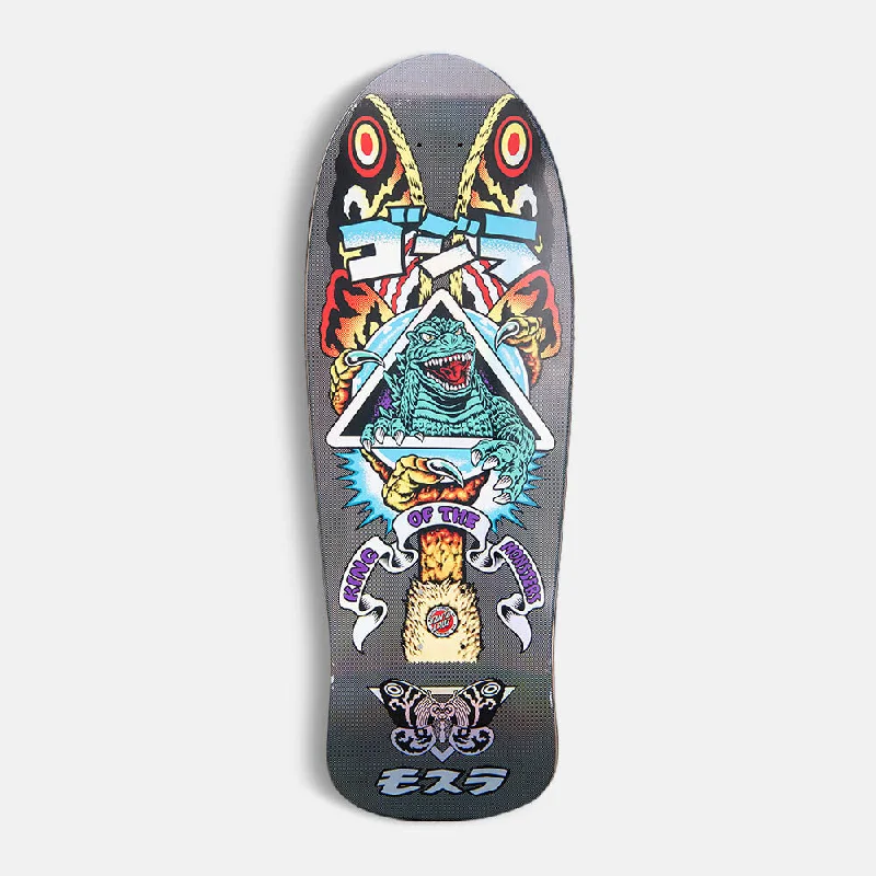 Skateboard Deck with Creative Graphics-Santa Cruz - 10.538" Godzilla Mothra Natas Skateboard Deck