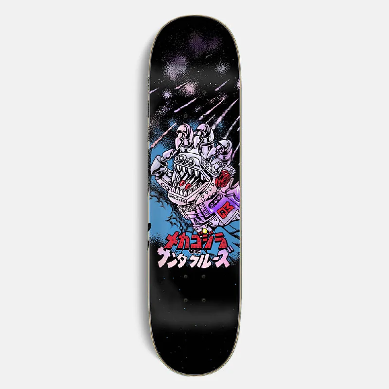 Skateboard Deck with High Flexibility-Santa Cruz - 8.0" Godzilla Mecha Hand Skateboard Deck