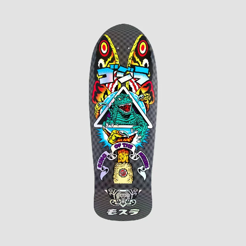 Skateboard Deck with Special Features-Santa Cruz Godzilla Mothra Natas Skateboard Deck - 10.538"