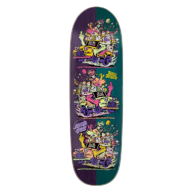 Skateboard Deck with Premium Wood-Santa Cruz Johnson Beastwagon Crew Shaped Skateboard Deck - 8.8"