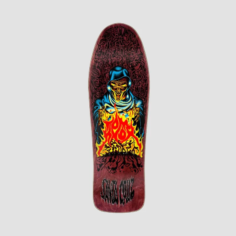 Skateboard Deck for Custom Builds-Santa Cruz Knox Firepit Reissue Skateboard Deck - 10"