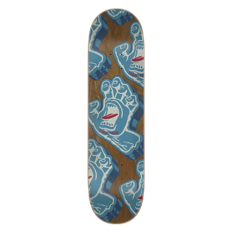 Skateboard Deck with Full Concave-Santa Cruz Screaming Foam Hand 7ply Birch Skateboard Deck - 8.25"