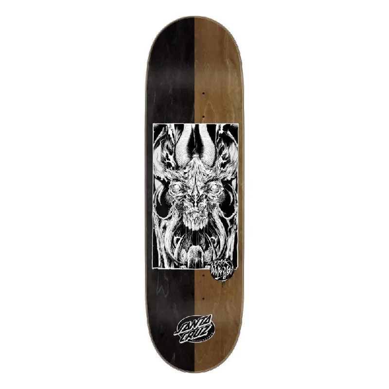 Skateboard Deck with Multiple Stains-Santa Cruz VX Deck Winkowski Primeval Skateboard Deck - 8.8"