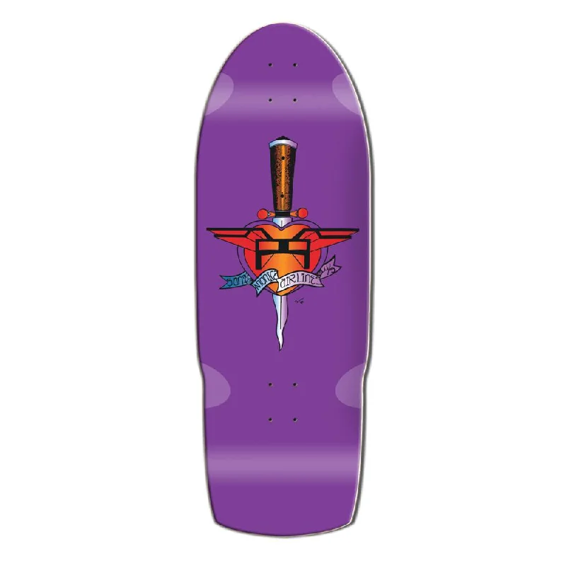 Skateboard Deck for Urban Style-Santa Monica Airlines Purple Heart Attack 10.5" Skateboard Deck