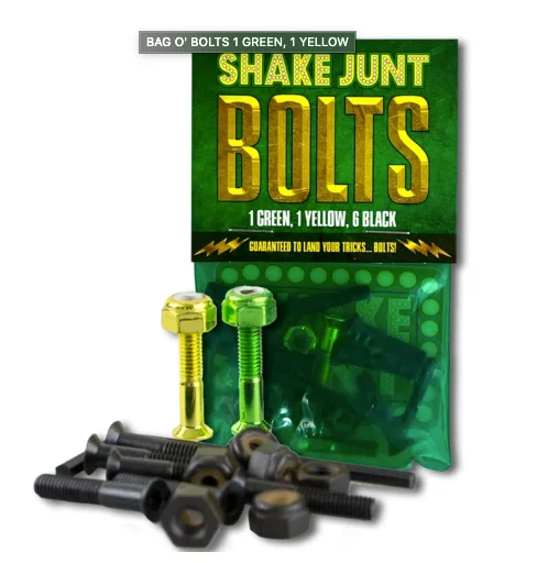 Skateboard Hardware for Stable Skating-Shake Junt Bolts | 1" Phillips