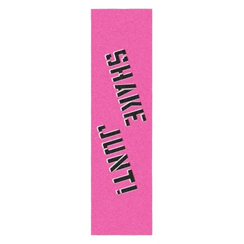 Skateboard Grip Tape for High-End Performance-Shake Junt 9"x 33" Pink/Black Skateboard Grip Tape