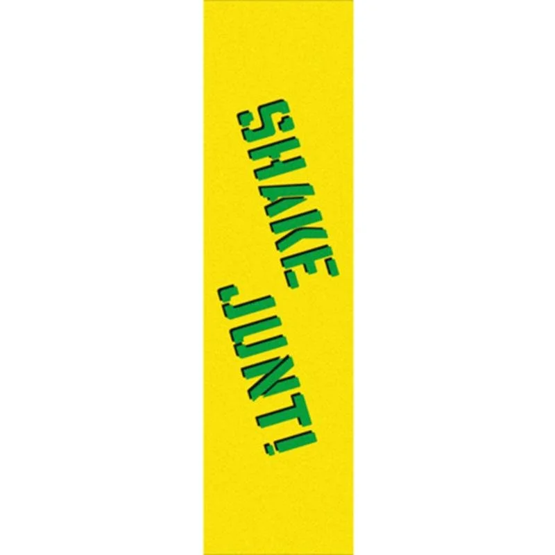 Skateboard Grip Tape with Extra-Large Coverage-Shake Junt 9" x 33" Yellow/Green Skateboard Grip Tape