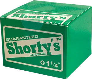 Skateboard Hardware with Multiple Mounting Options-Shortys 1-1/4" [Allen] 10/Box Hardware