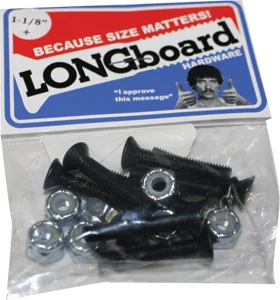 Skateboard Hardware for Fast Turnaround Setup-Shortys Longboard Hardware 1-1/8" Phillips Single