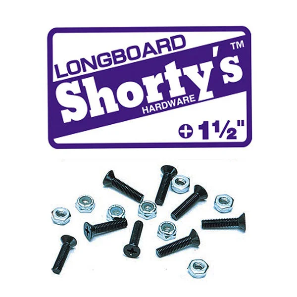 Skateboard Hardware for Fast and Reliable Performance-Shorty's Longboard Hardware 1.5" Phillips