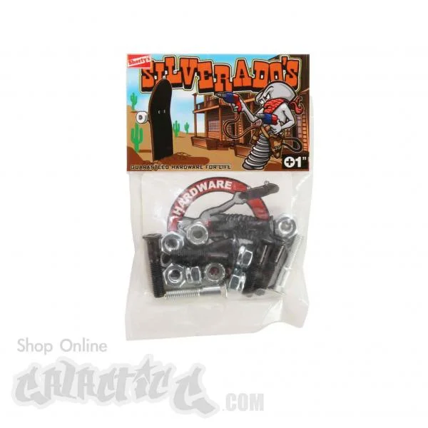 Skateboard Hardware with Customizable Hardware Packs-Shorty's Silverados Hardware Phillips 1"