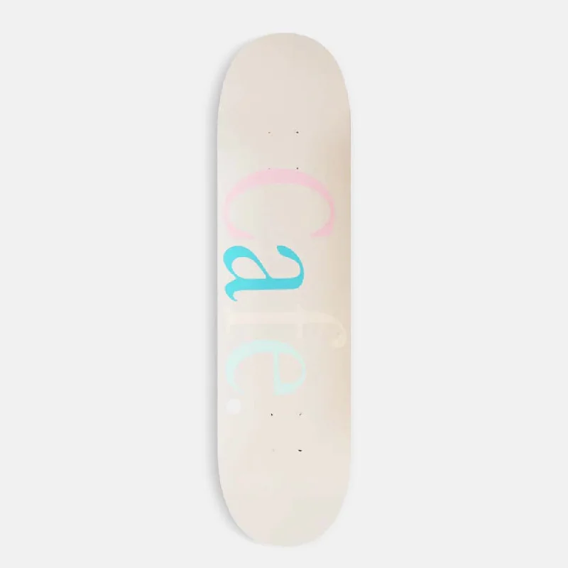 Skateboard Deck with Unique Size-Skateboard Cafe - 8.125" Wayne Skateboard Deck - White