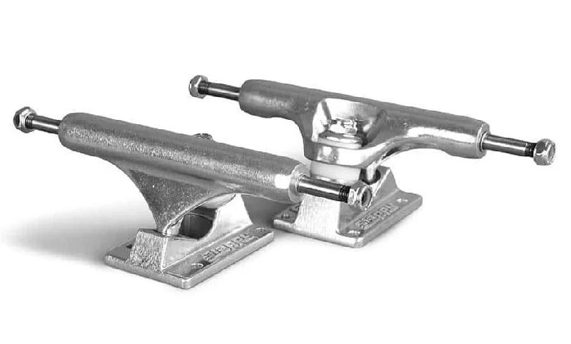 Skateboard Trucks with Quick Turn Response-Slappy ST1 Classic Skateboard Trucks Polished - 8.00