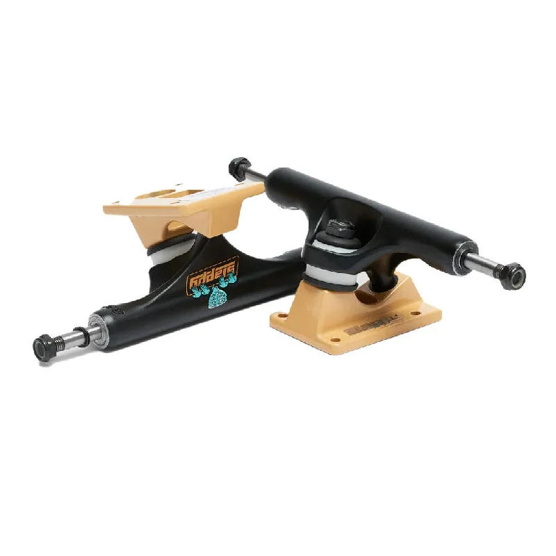 Skateboard Trucks with Strong Mounting Hardware-Slappy ST1 Curb Creeper Us Skateboard Trucks Black/Gold - 8.25 - 8.25