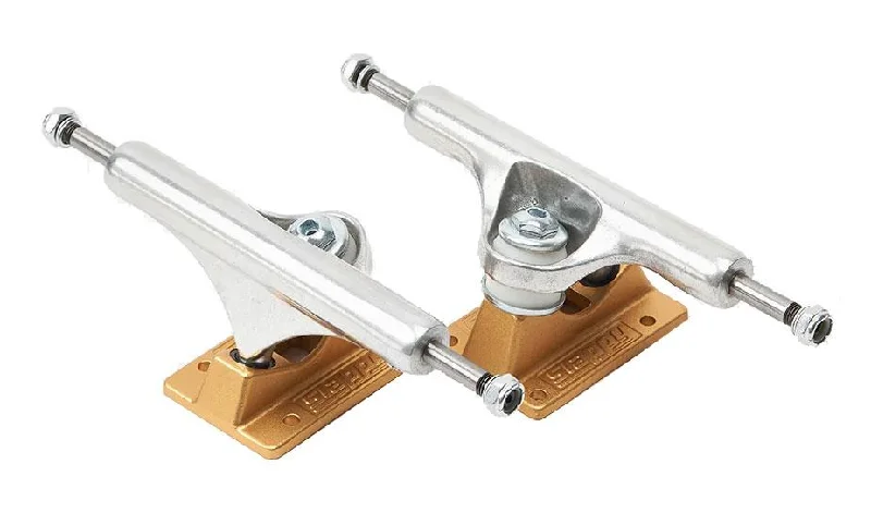 Skateboard Trucks for Heavy-Duty Skating Styles-Slappy ST1 Lights Skateboard Trucks Gold - 8.75